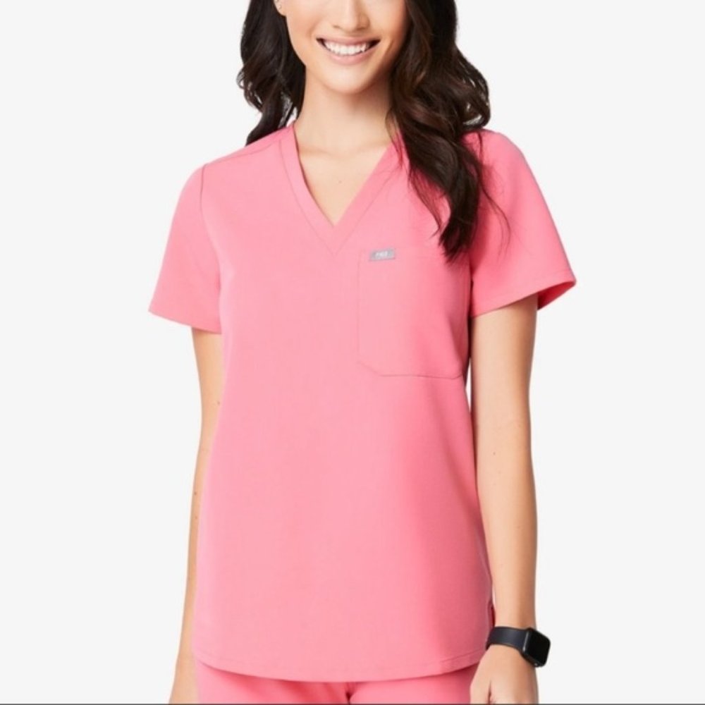 Figs Neon Pink Catarina top | Limited Edition color